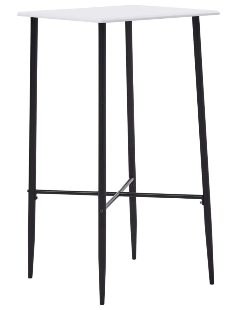 imagem de vidaXL 5 pcs conjunto de bar tecido cinzento-escuro3