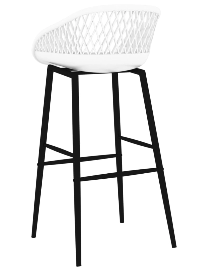 imagem de vidaXL 7 pcs conjunto de bar preto e branco11