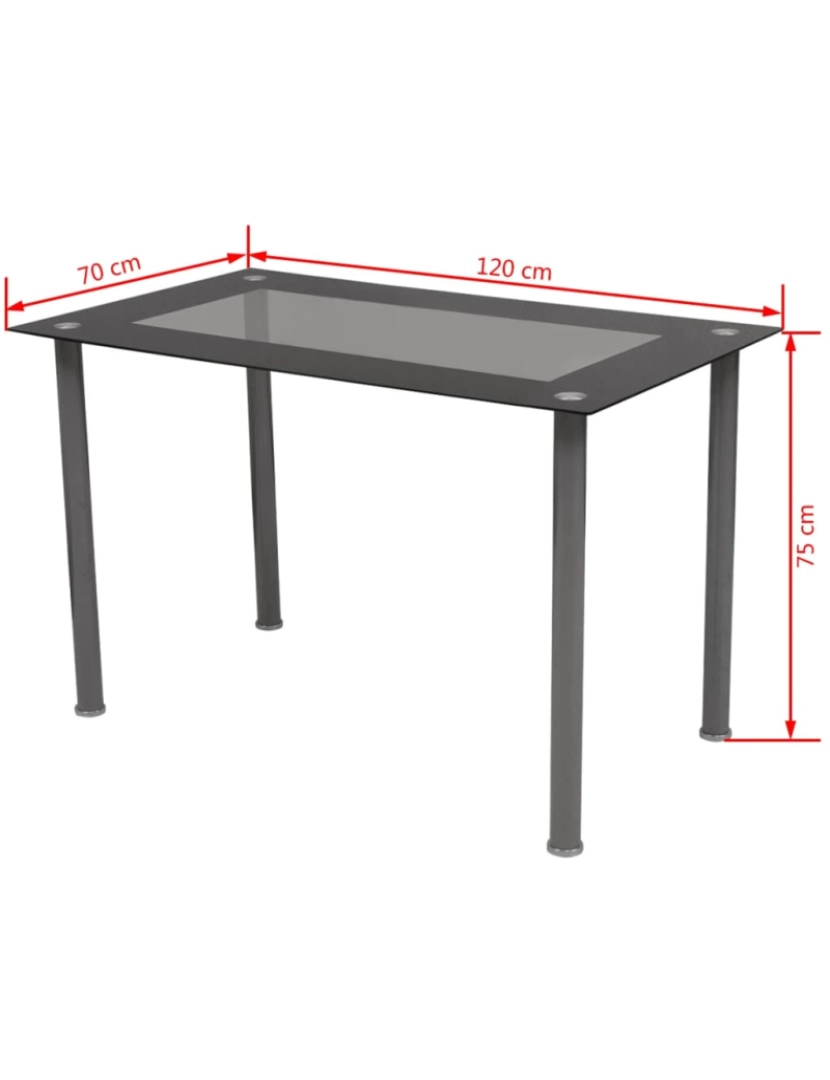 imagem de vidaXL Conjunto de jantar 5 pcs branco9