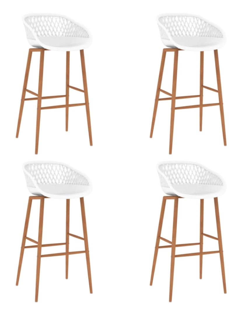 imagem de vidaXL 5 pcs conjunto de bar branco7