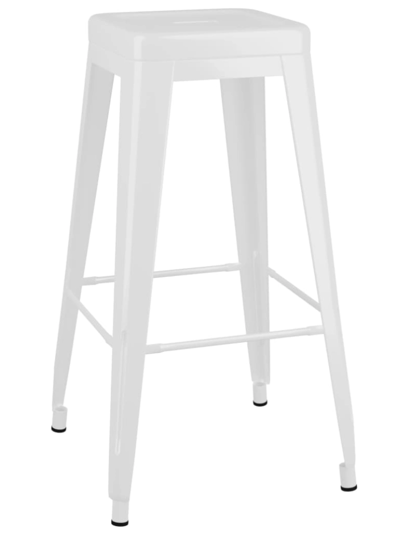 imagem de vidaXL 5 pcs conjunto de bar branco8