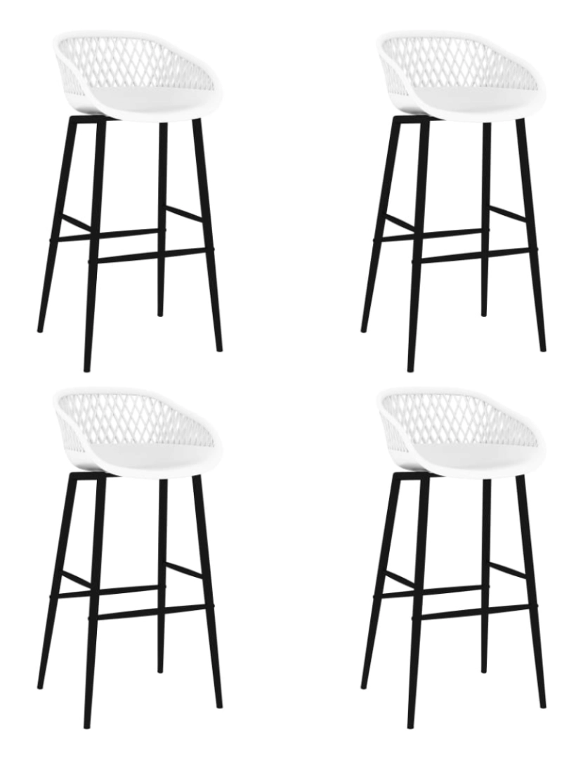 imagem de vidaXL 5 pcs conjunto de bar branco7