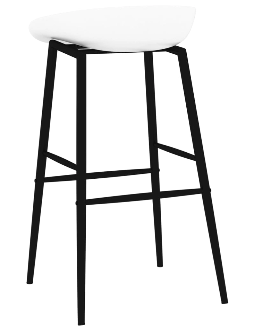 imagem de vidaXL 7 pcs conjunto de bar preto e branco11