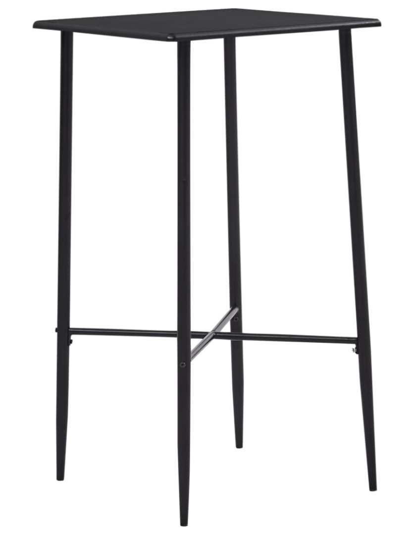 imagem de vidaXL 3 pcs conjunto de bar plástico preto3