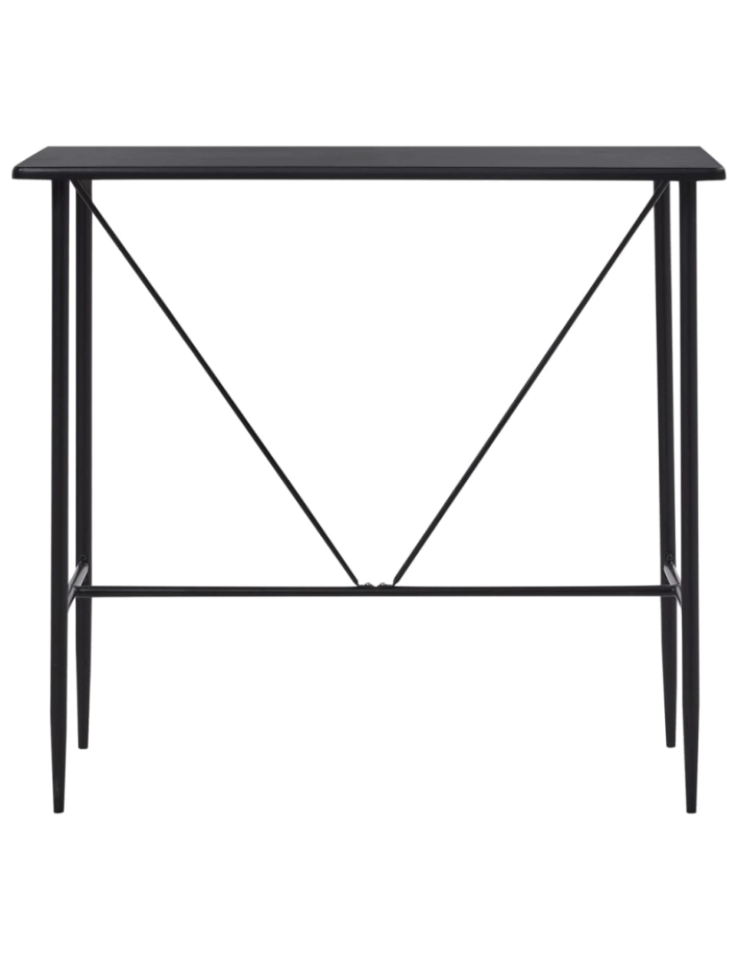 imagem de vidaXL 5 pcs conjunto de bar plástico preto4