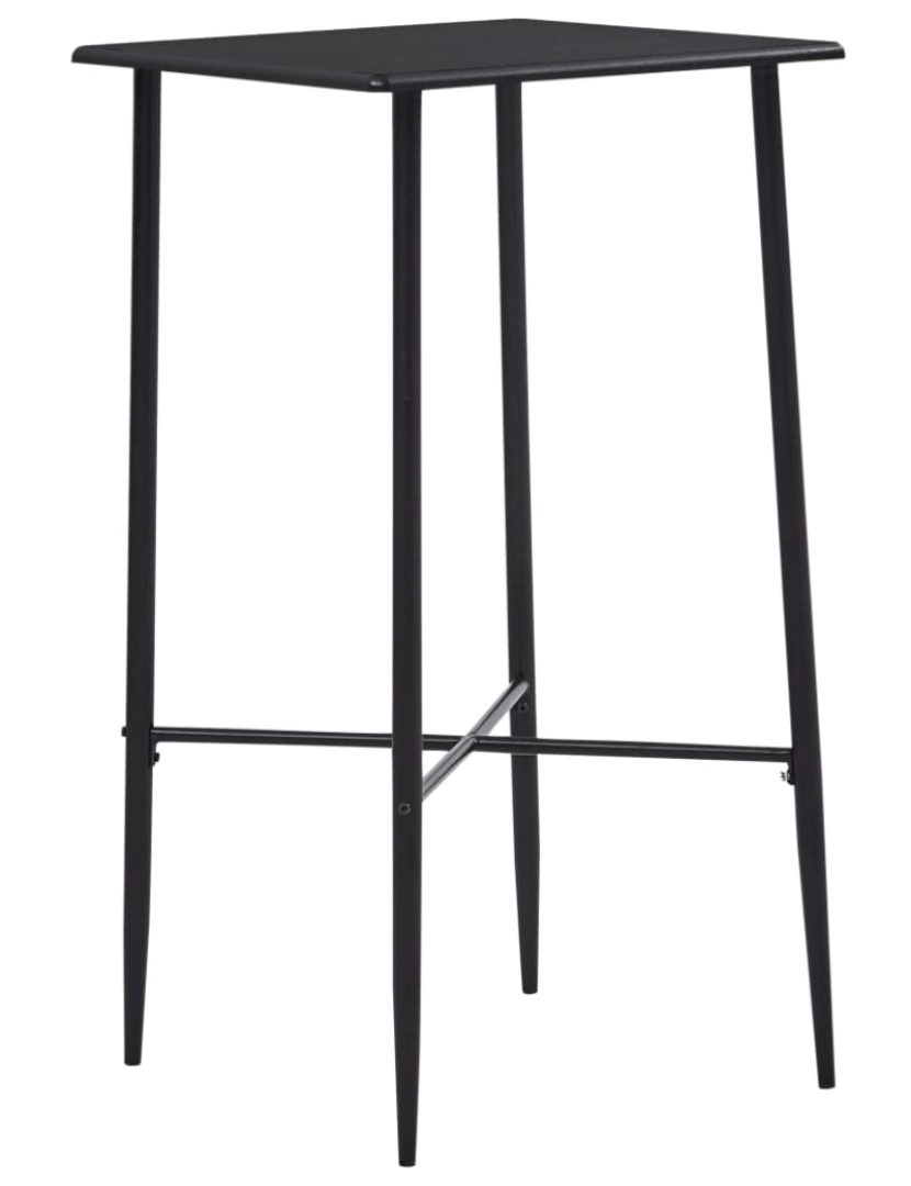 imagem de vidaXL 5 pcs conjunto de bar tecido cinzento-escuro3