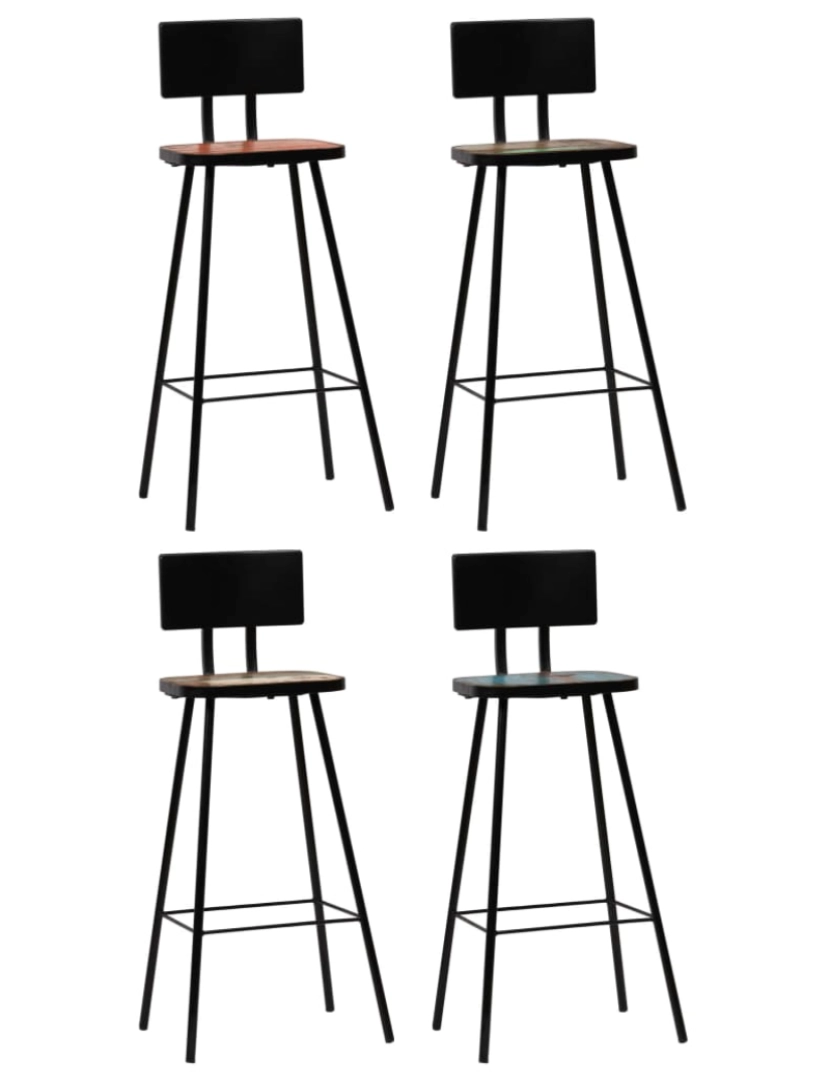 imagem de vidaXL 5 pcs conjunto de bar branco7