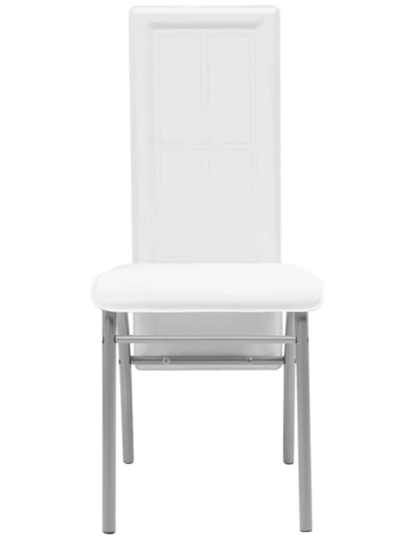 imagem de vidaXL Conjunto de jantar 5 pcs branco6