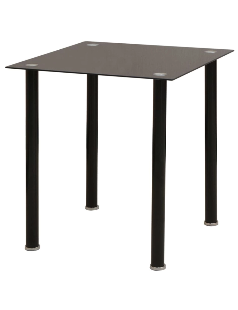 imagem de vidaXL Conjunto mesa de jantar e cadeiras 3 pcs preto3