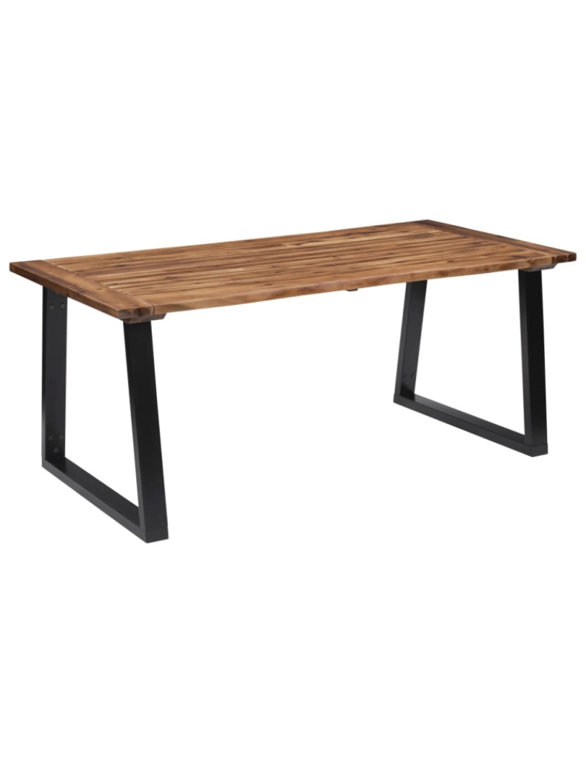 Vidaxl - vidaXL Mesa de jantar em madeira de acácia maciça 180x90 cm