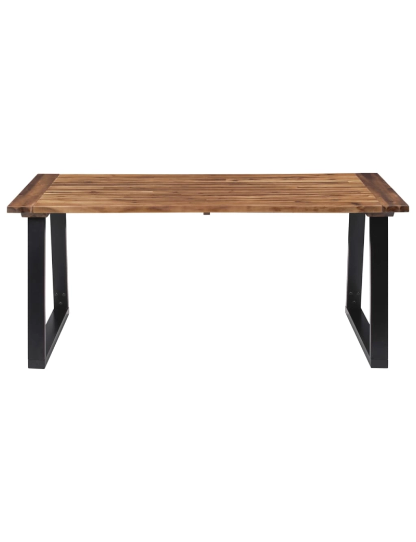 imagem de vidaXL Mesa de jantar em madeira de acácia maciça 180x90 cm3