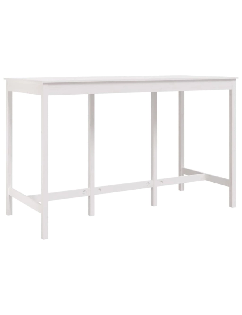 Vidaxl - vidaXL Mesa de bar 180x80x110 cm madeira de pinho maciça branco