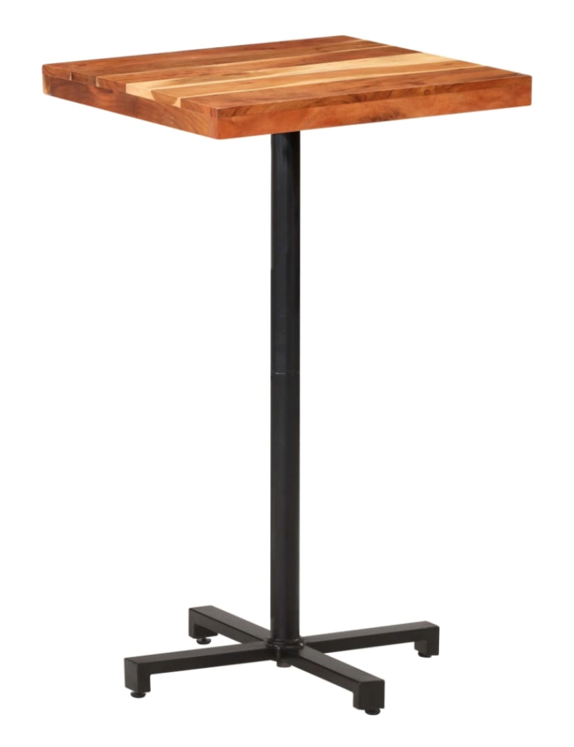 Vidaxl - vidaXL Mesa de bar quadrada 60x60x110 cm madeira de acácia maciça