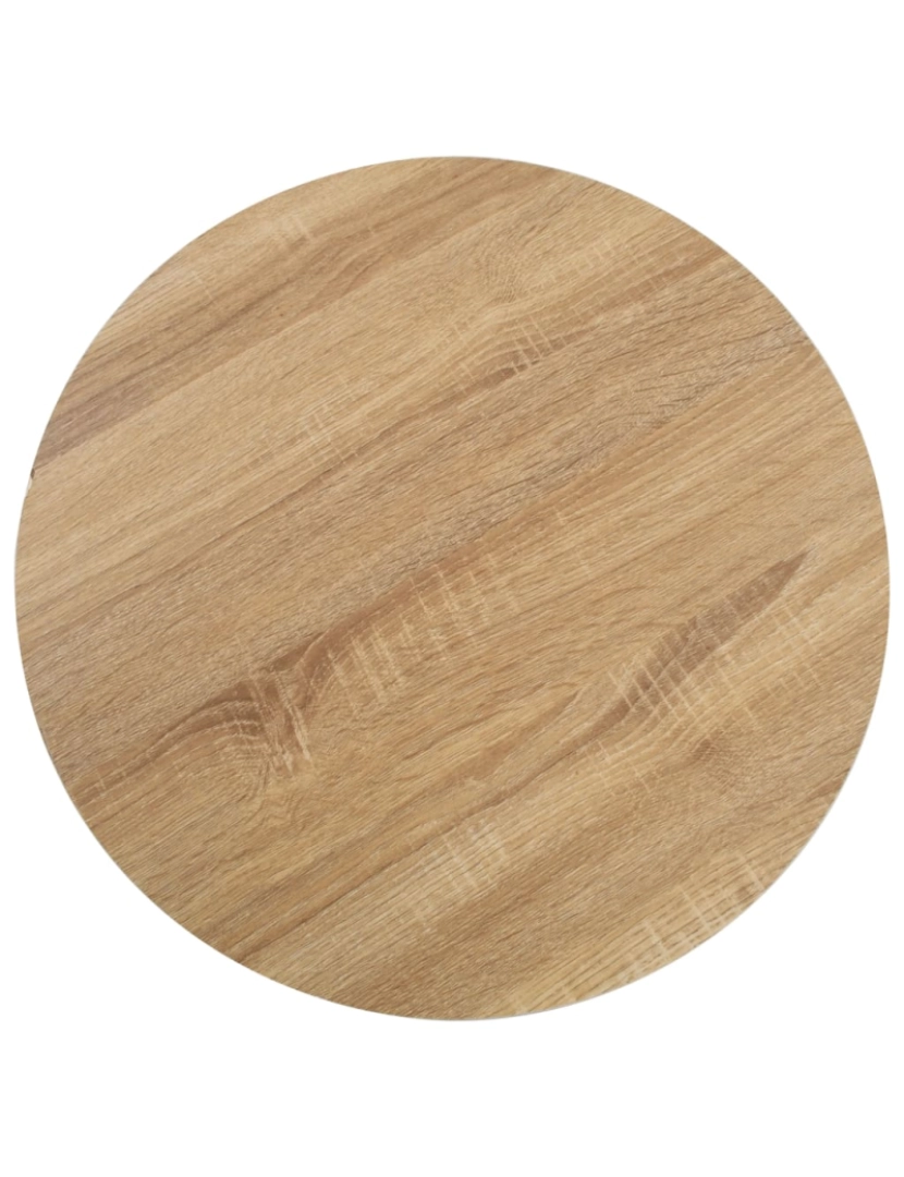 imagem de vidaXL Mesa bistrô 50 cm MDF castanho-claro3