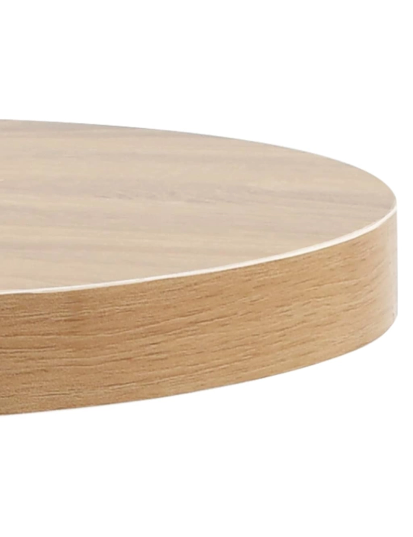 imagem de vidaXL Mesa bistrô 50 cm MDF castanho-claro5