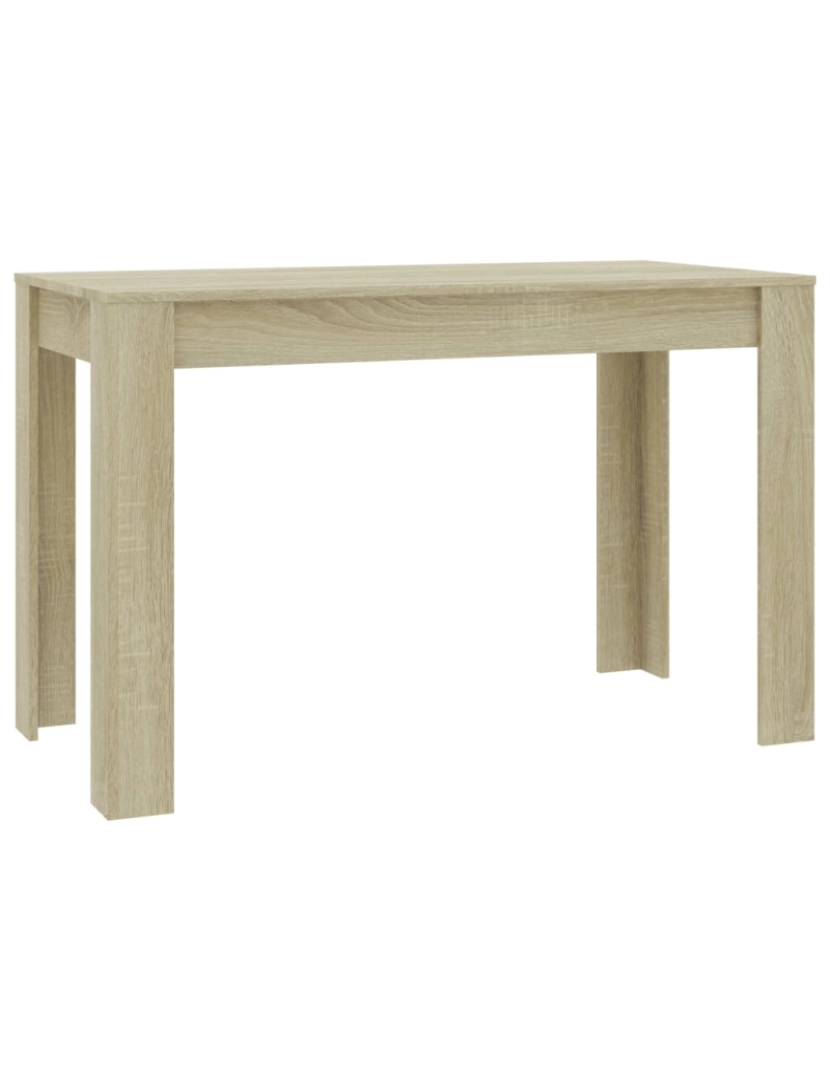 Vidaxl - vidaXL Mesa de jantar 120x60x76 cm contraplacado carvalho sonoma