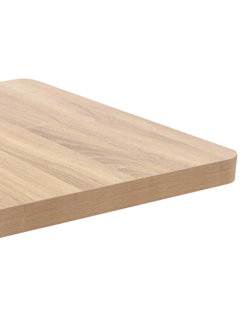 imagem de vidaXL Mesa bistrô 60x60 cm MDF castanho-claro4