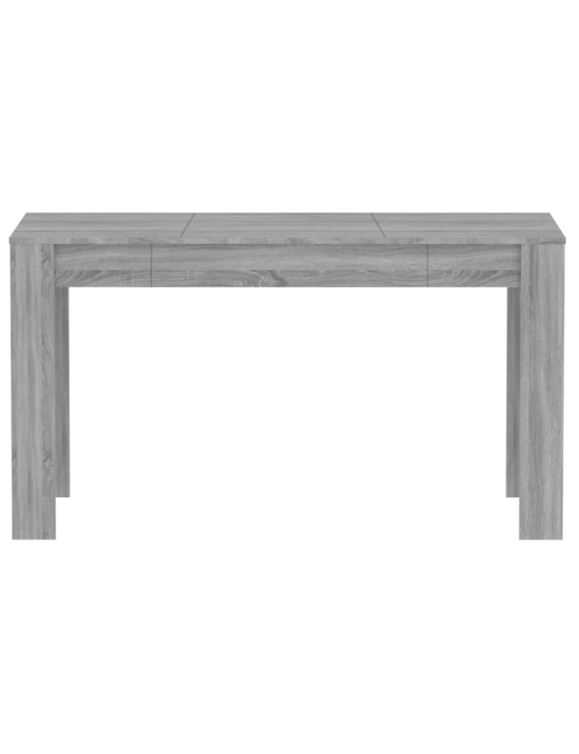 imagem de vidaXL Mesa de jantar 140x74,5x76 cm derivados madeira cinzento sonoma4