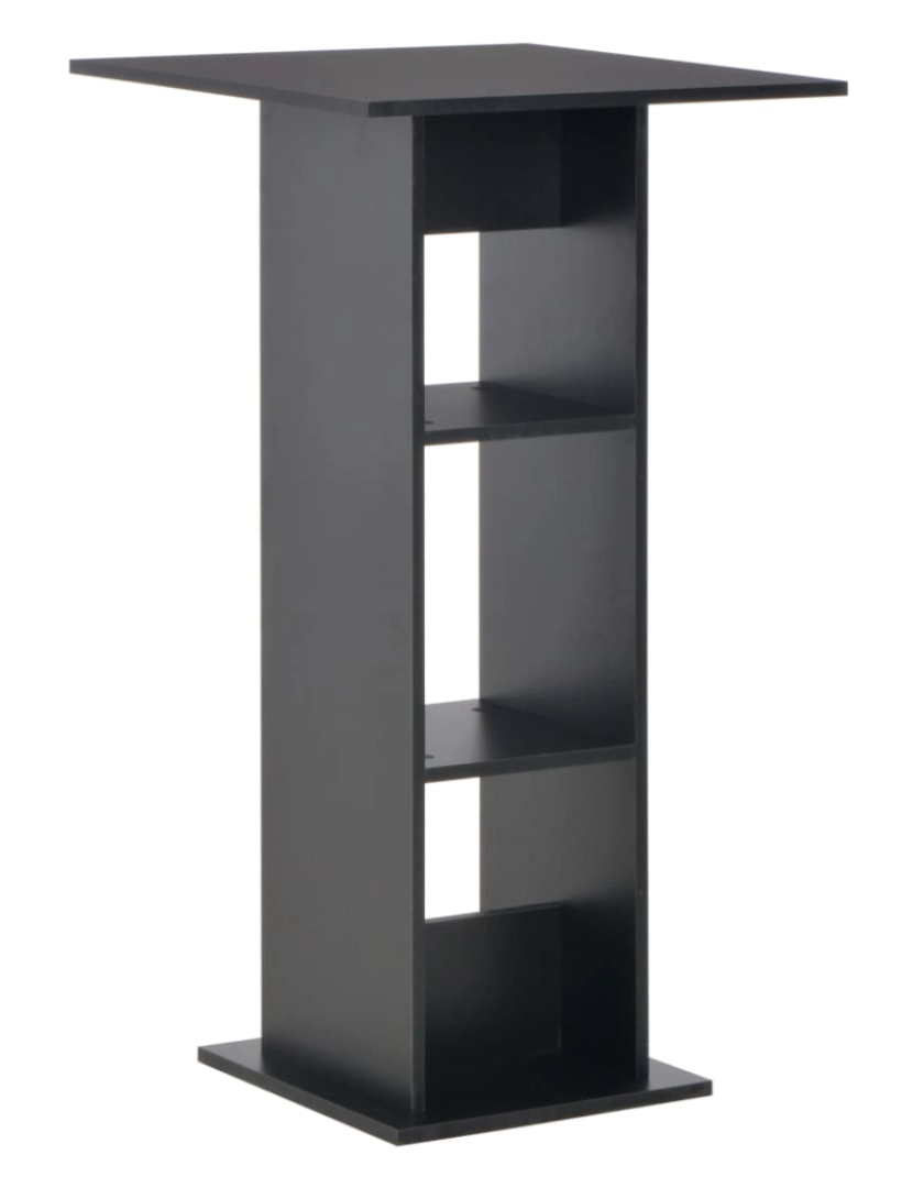 Vidaxl - vidaXL Mesa de bar 60x60x110 cm preto