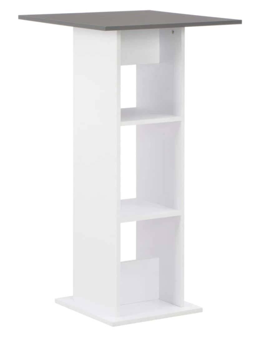 Vidaxl - vidaXL Mesa de bar 60x60x110 cm branco e antracite