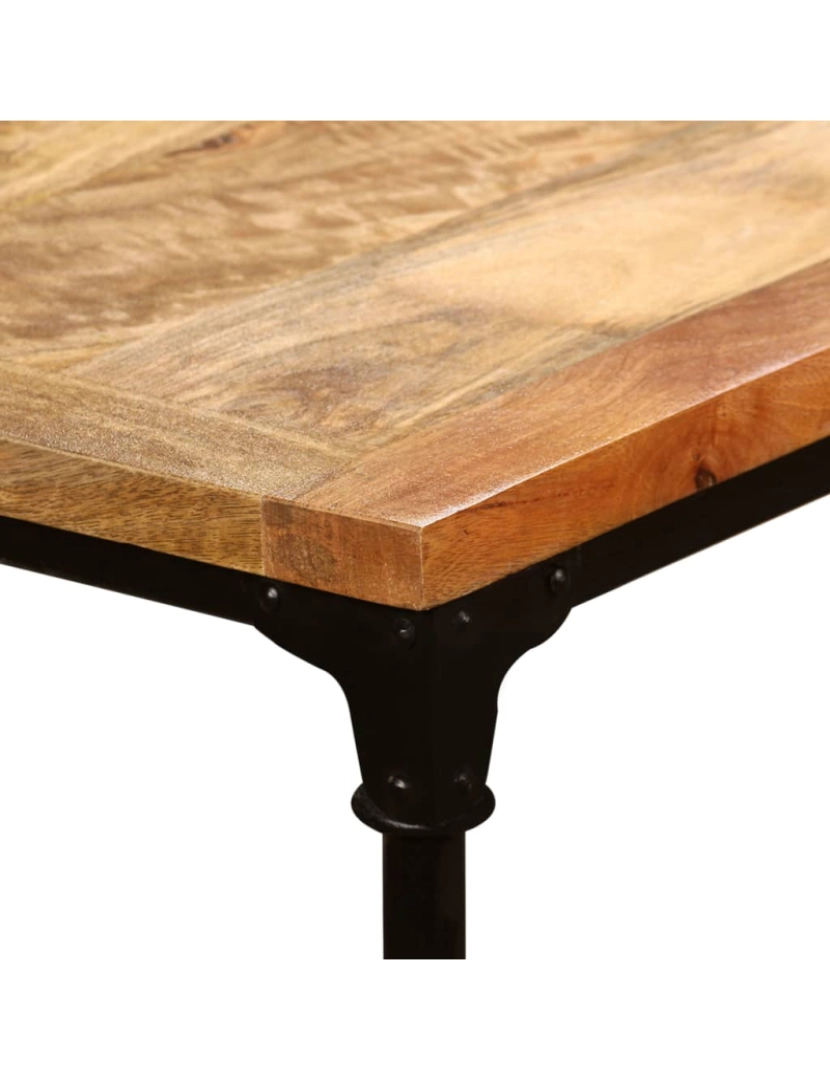 imagem de vidaXL Mesa de jantar madeira de mangueira maciça 180 cm11