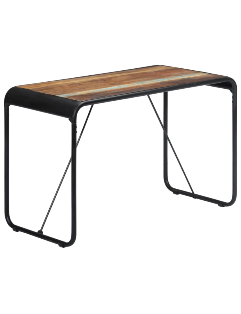 Vidaxl - vidaXL Mesa de jantar 118x60x76 cm madeira maciça recuperada