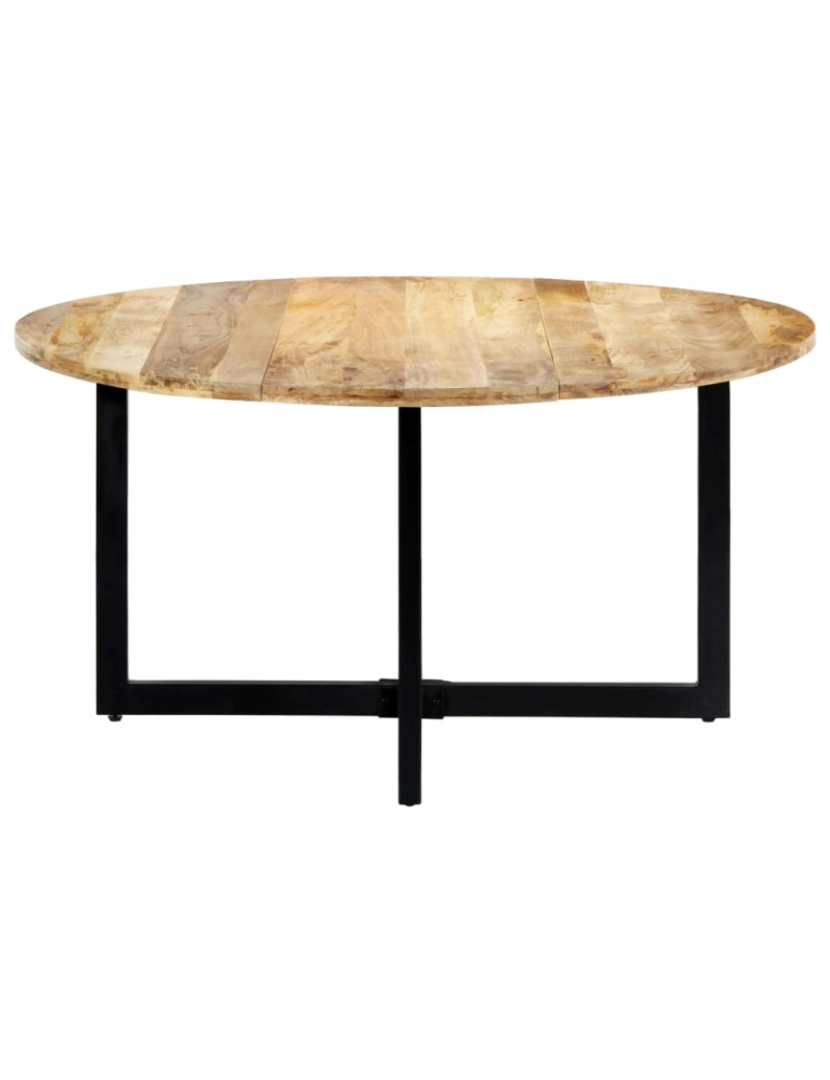 imagem de vidaXL Mesa de jantar 150x73 cm madeira de mangueira maciça3