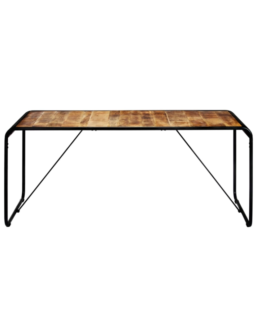 imagem de vidaXL Mesa de jantar 180x90x76 cm madeira de mangueira maciça áspera3