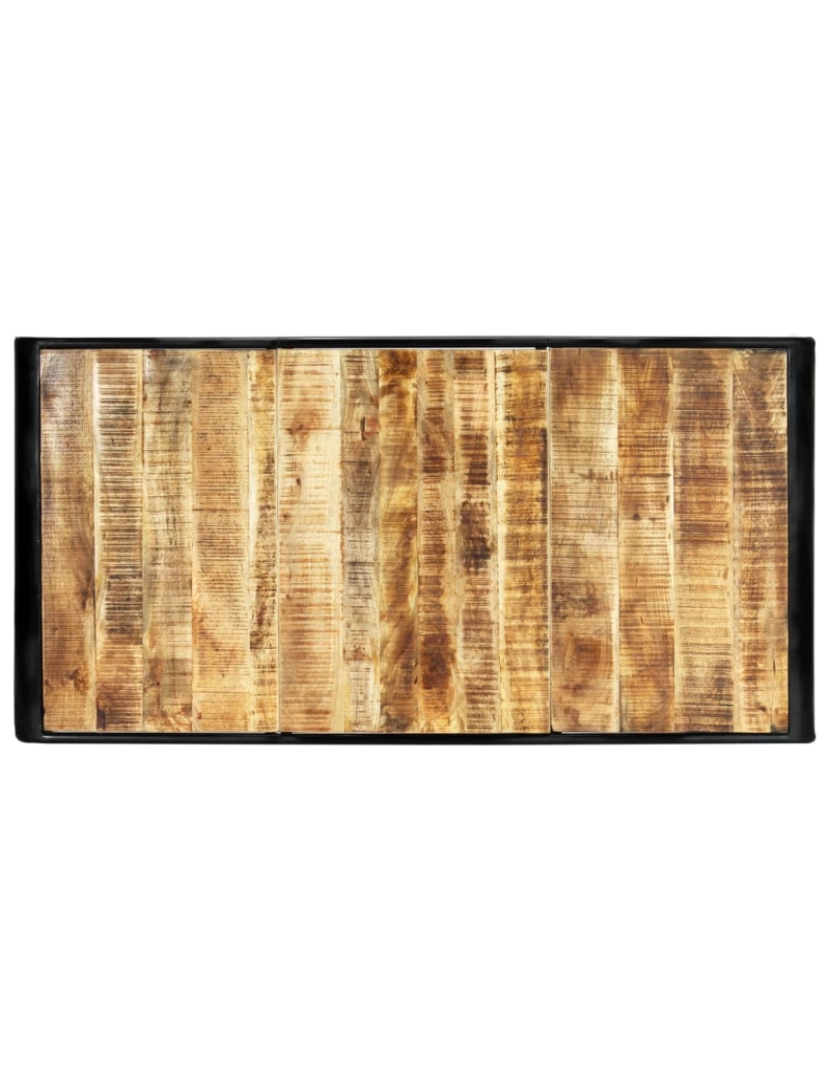 imagem de vidaXL Mesa de jantar 180x90x76 cm madeira de mangueira maciça áspera5