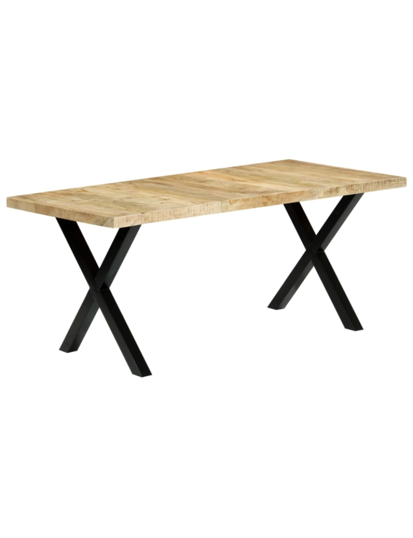 imagem de vidaXL Mesa de jantar 180x90x76 cm madeira de mangueira maciça11