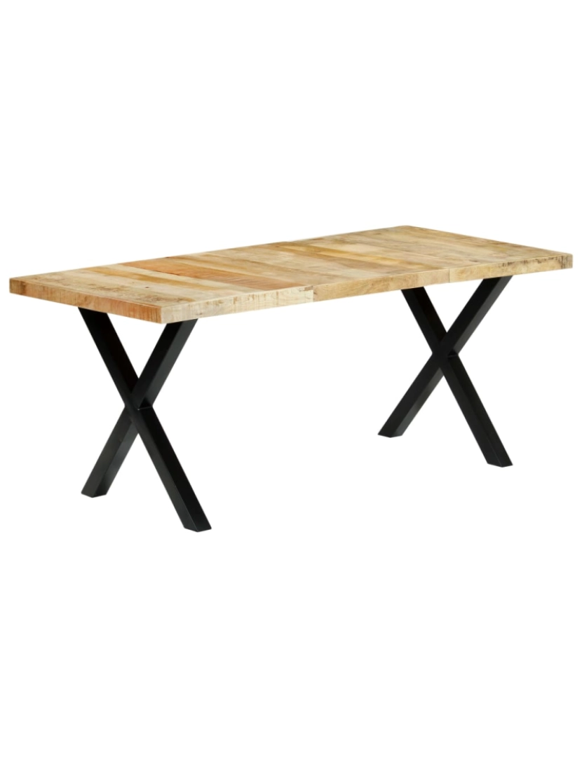 imagem de vidaXL Mesa de jantar 180x90x76 cm madeira de mangueira maciça2