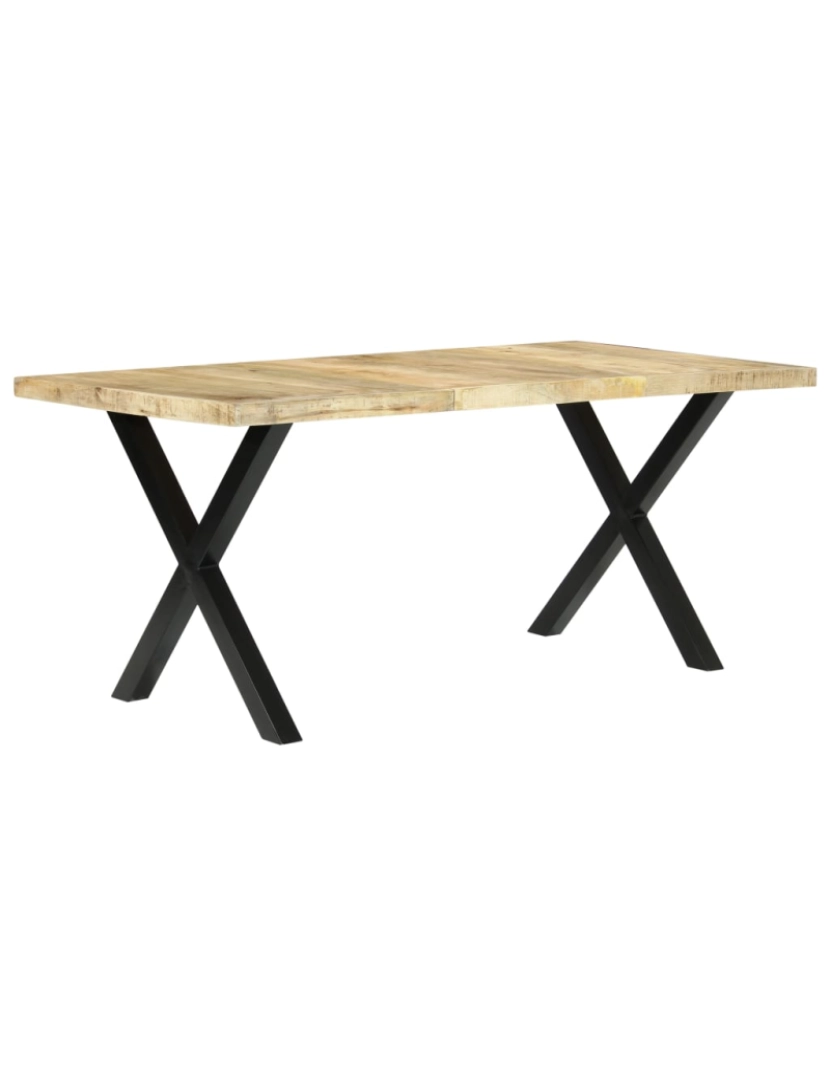 imagem de vidaXL Mesa de jantar 180x90x76 cm madeira de mangueira maciça3