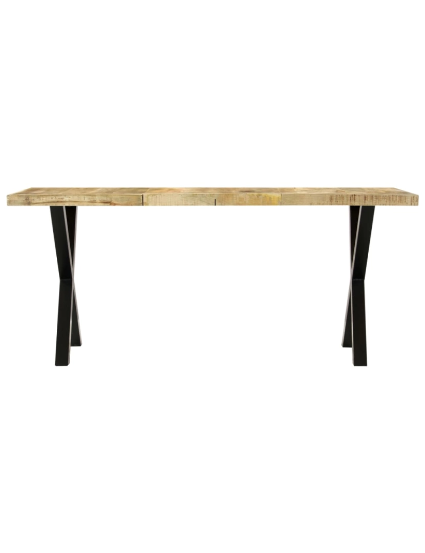 imagem de vidaXL Mesa de jantar 180x90x76 cm madeira de mangueira maciça4