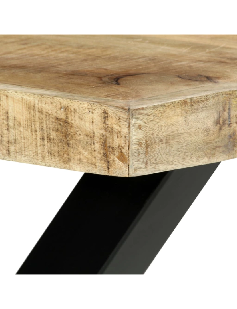 imagem de vidaXL Mesa de jantar 180x90x76 cm madeira de mangueira maciça6