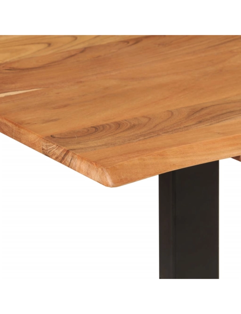 imagem de vidaXL Mesa de jantar 180x90x76 cm madeira de acácia maciça6