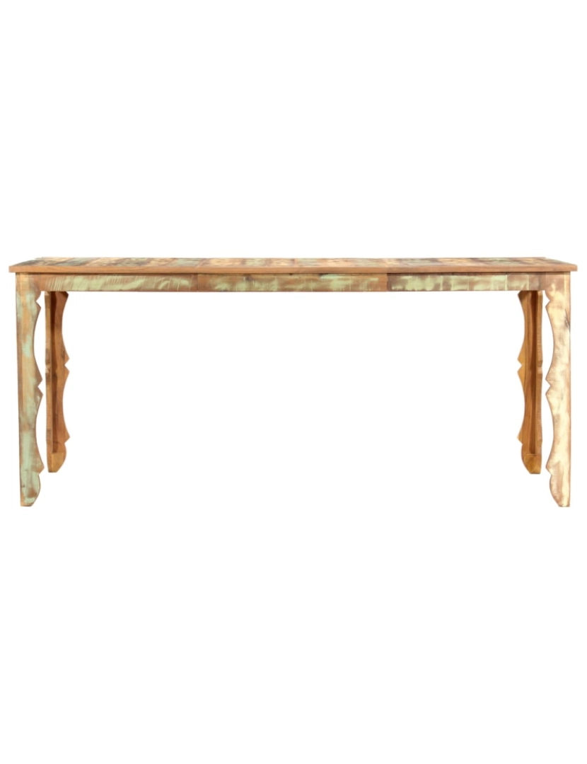 imagem de vidaXL Mesa de jantar 180x90x76 cm madeira recuperada maciça3