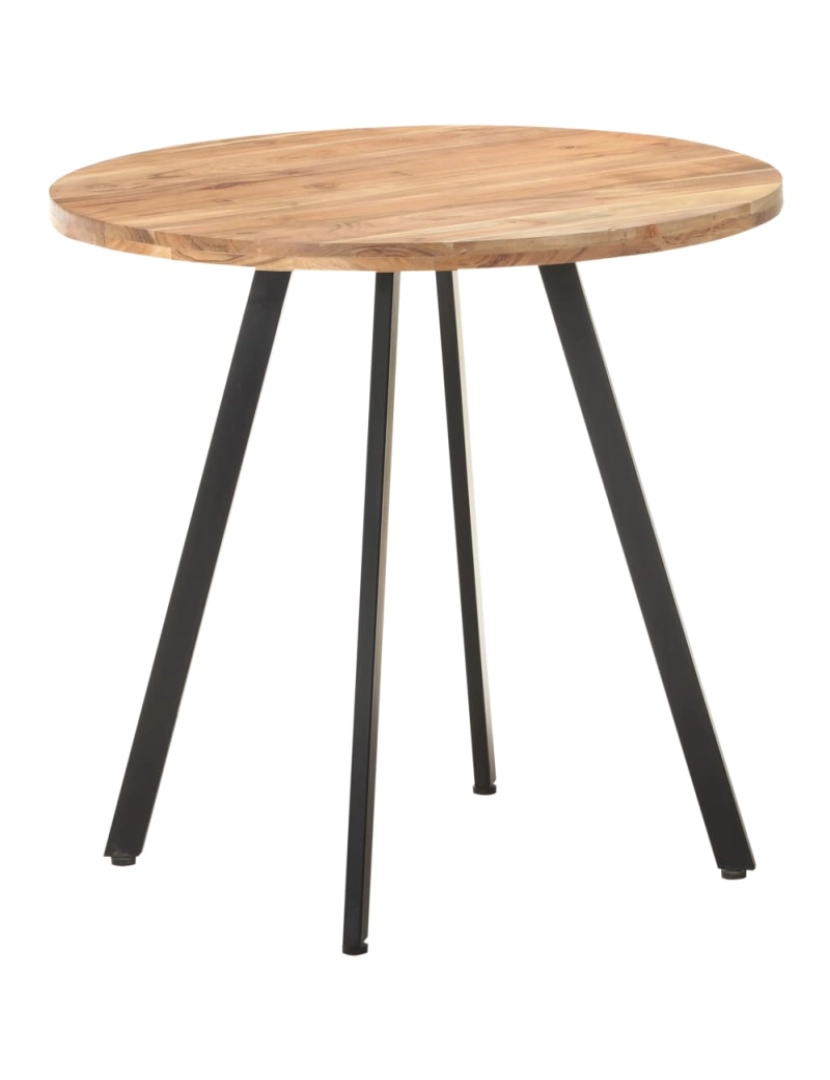 imagem de vidaXL Mesa de jantar 80 cm madeira de acácia maciça7