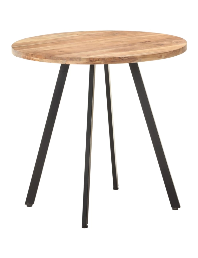 imagem de vidaXL Mesa de jantar 80 cm madeira de acácia maciça8