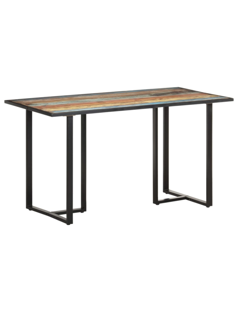 Vidaxl - vidaXL Mesa de jantar 140 cm madeira recuperada maciça