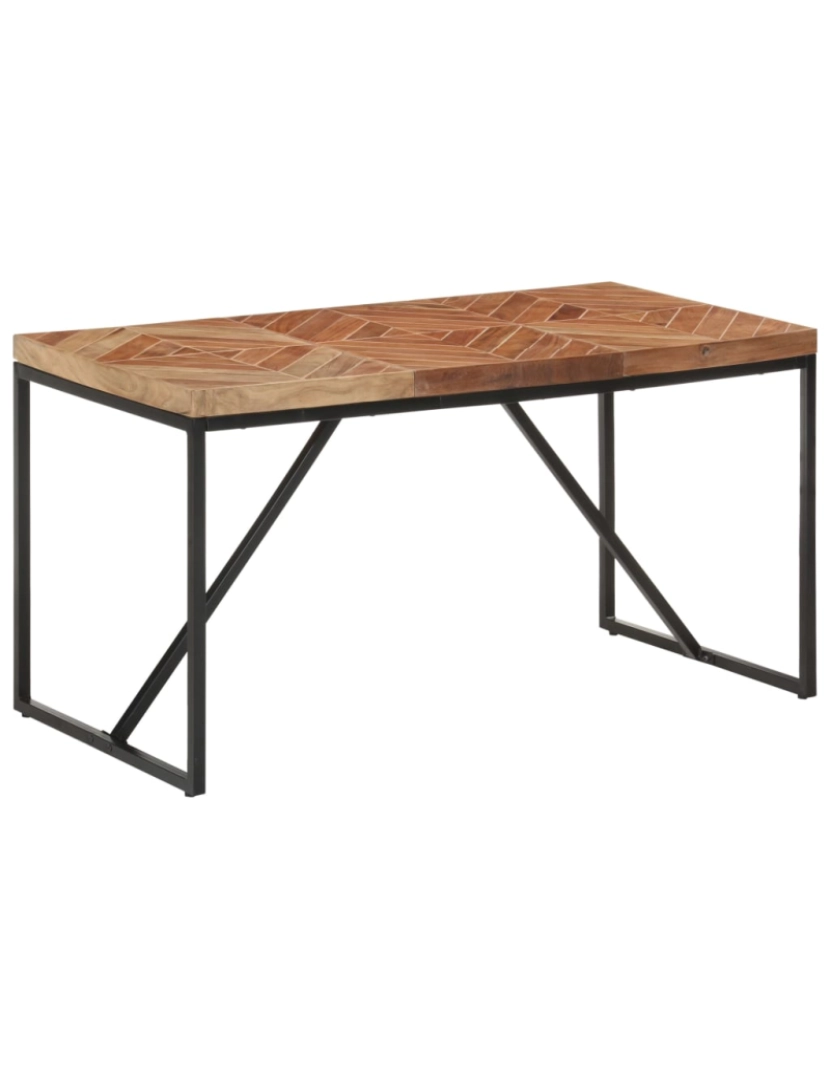 Vidaxl - vidaXL Mesa de jantar 140x70x76 cm madeira acácia maciça e mangueira