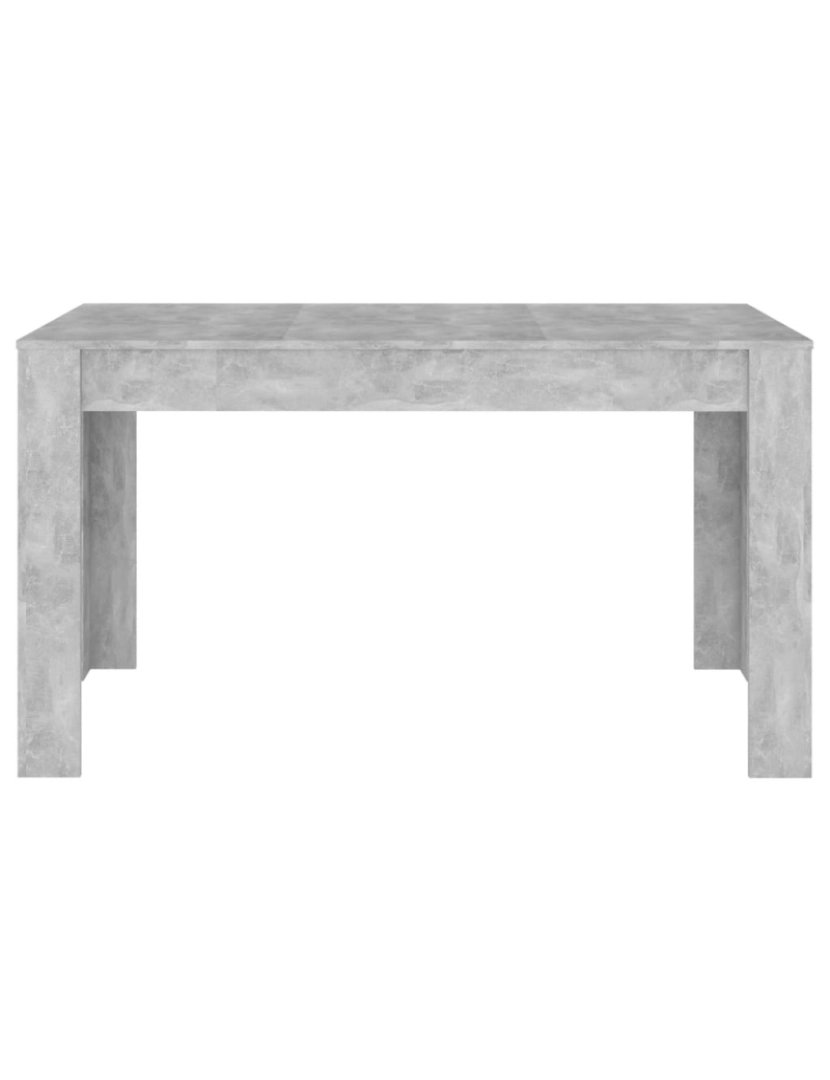 imagem de vidaXL Mesa de jantar 140x74,5x76 cm contraplacado cinzento cimento4