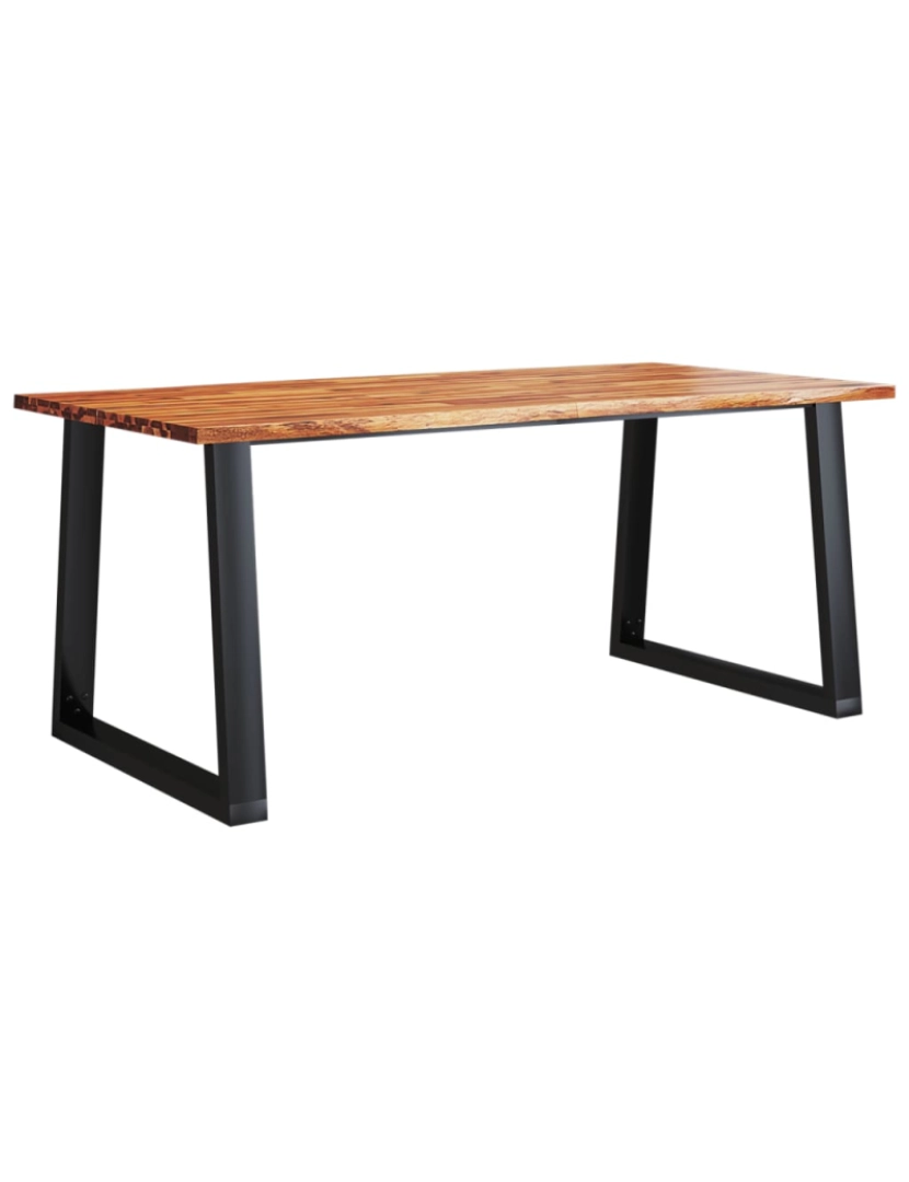 Vidaxl - vidaXL Mesa de jantar c/ bordas vivas 180x90x75 cm acácia maciça