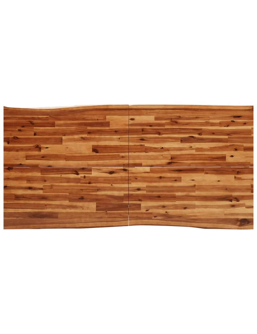 imagem de vidaXL Mesa de jantar c/ bordas vivas 180x90x75 cm acácia maciça7