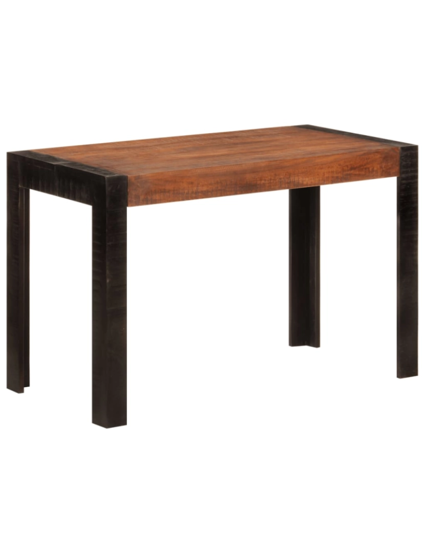 imagem de vidaXL Mesa de jantar 120x60x76 cm mangueira maciça castanho-mel1