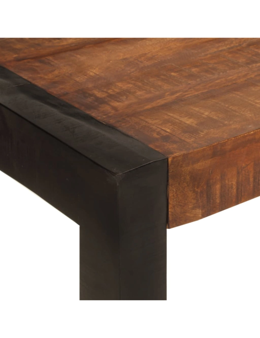 imagem de vidaXL Mesa de jantar 120x60x76 cm mangueira maciça castanho-mel6