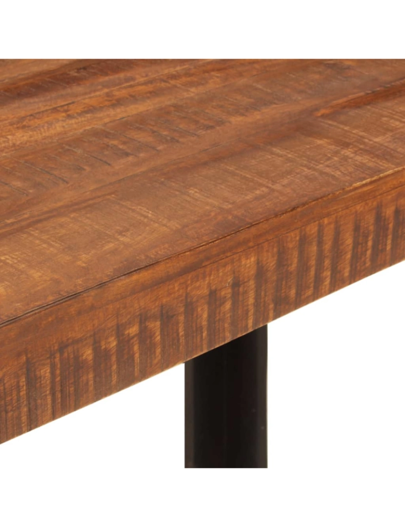 imagem de vidaXL Mesa de jantar 120x60x76 cm mangueira maciça castanho-mel7