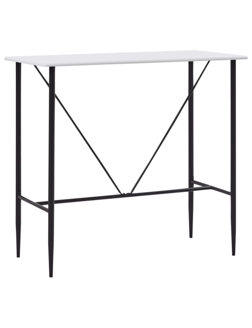 Vidaxl - vidaXL Mesa de bar 120x60x110 cm MDF branco