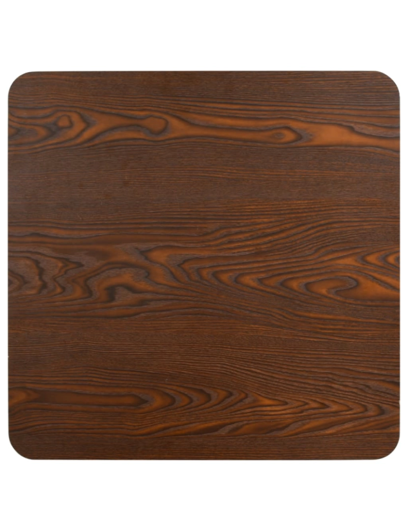 imagem de vidaXL Mesa bistrô 60x60 cm MDF castanho-escuro5