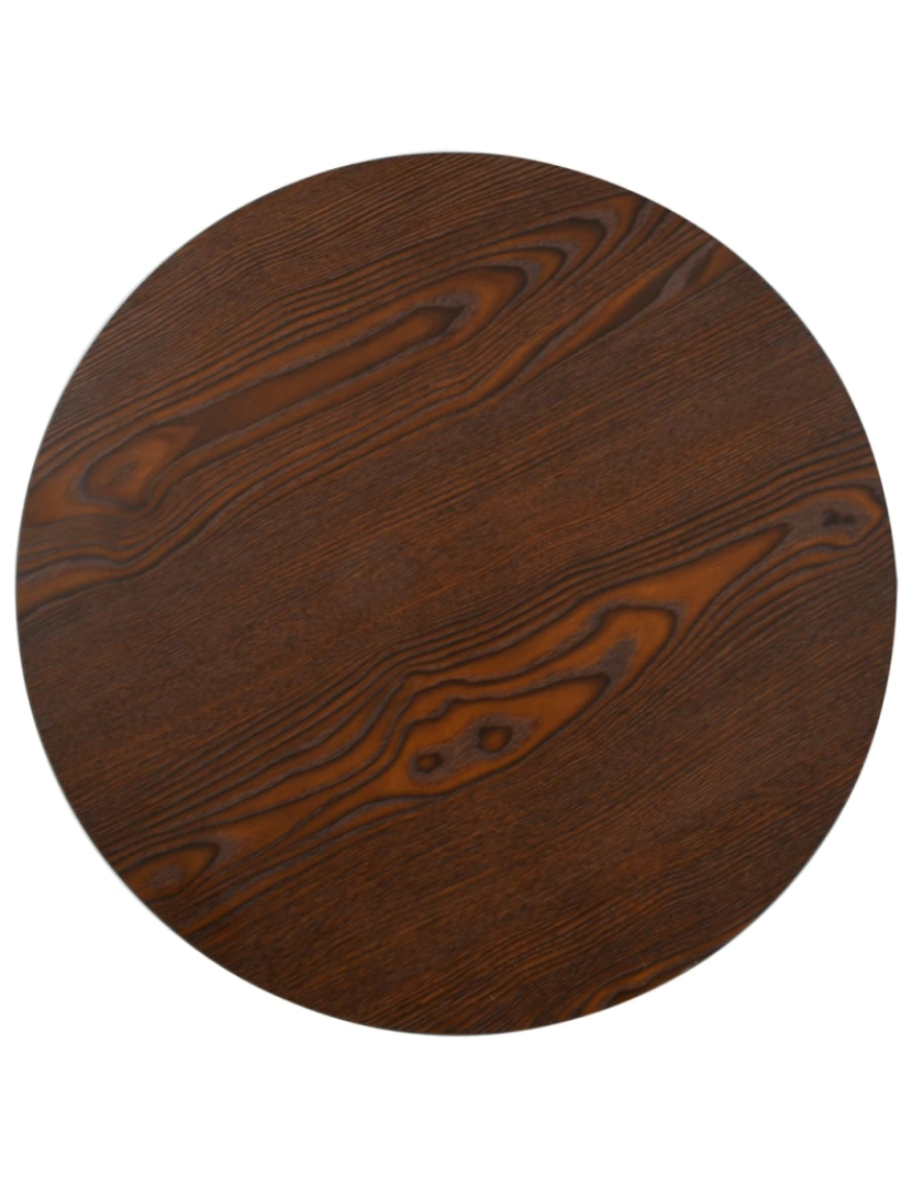 imagem de vidaXL Mesa bistrô 50 cm MDF castanho-escuro3