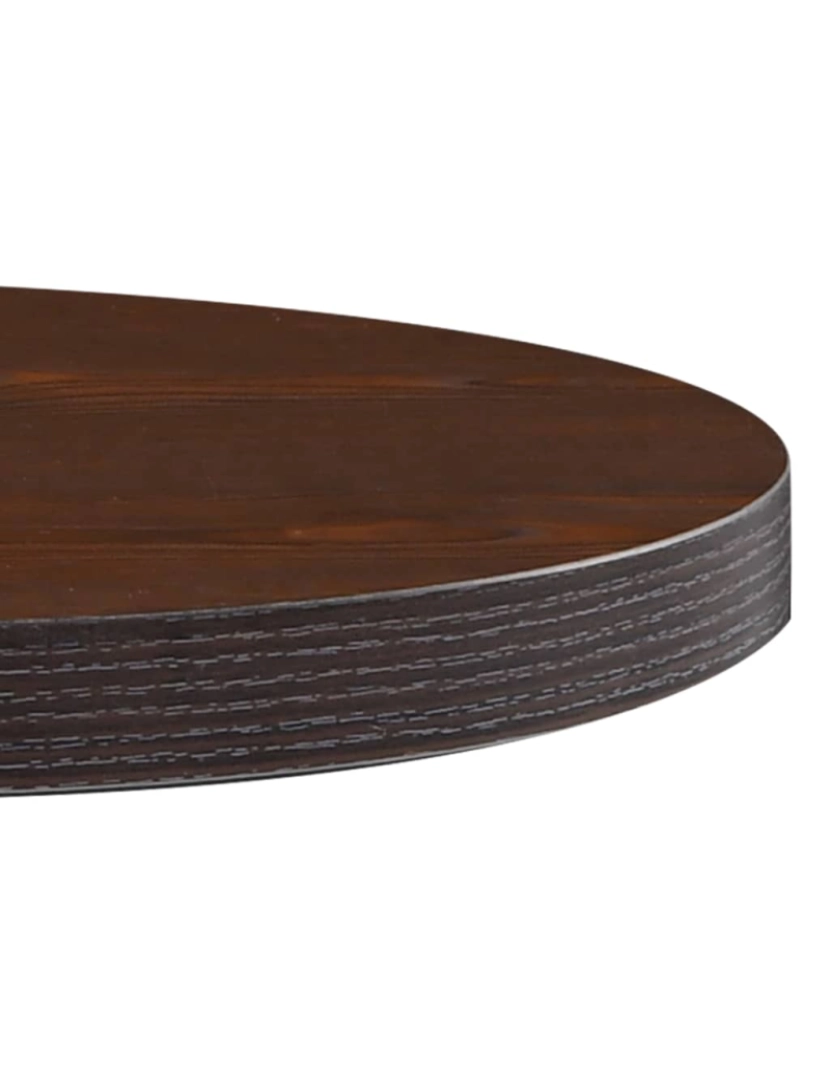 imagem de vidaXL Mesa bistrô 50 cm MDF castanho-escuro4